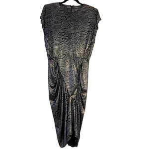 Vintage Stash Clothing Silver Foil Cocoon Dress